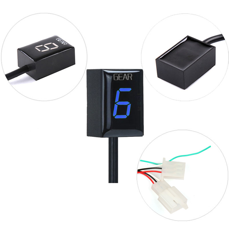 Suitable for Old Honda Motorcycle Modification Parts, Led Gear Display Instrument, Digital Display, Gear Display Meter