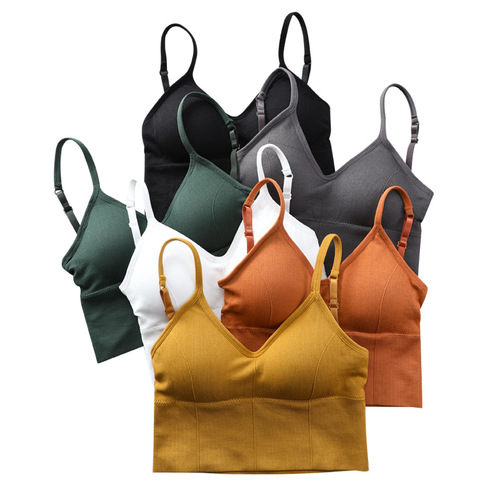 Kaka's same beautiful back bra, sexy big U beautiful back wrapped bra, adjustable camisole for women