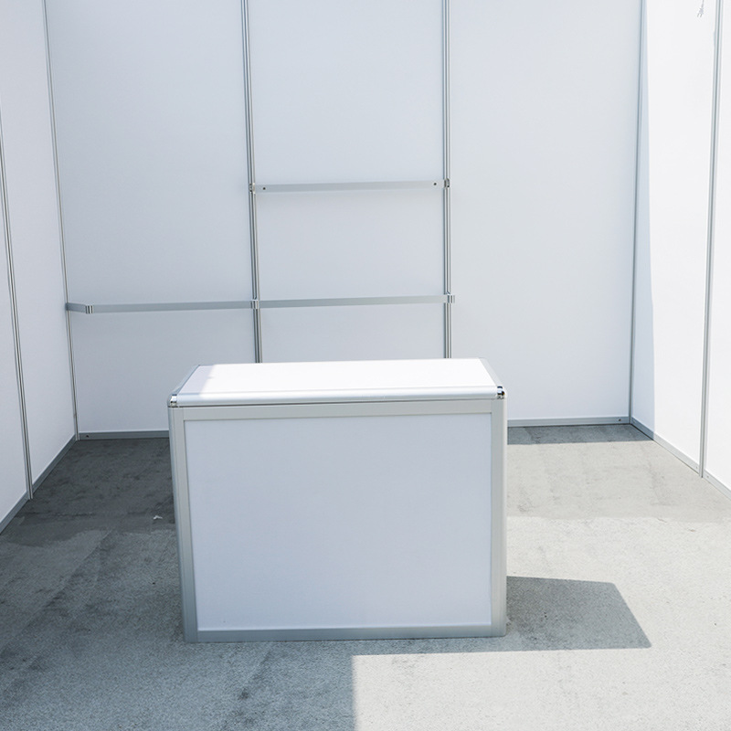 折叠接待桌广交会 会展中心标准摊位接待浅谈可拆装折叠接待桌子