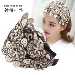 精美頭飾劉海寬邊遮白髮發箍防滑頭箍夾子洗臉髮帶民族風髮飾