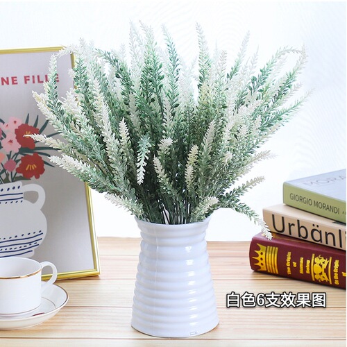 Wheat ear 5-prong velvet lavender artificial home decoration velvet artificial plant artificial flower bouquet artificial flower wholesale