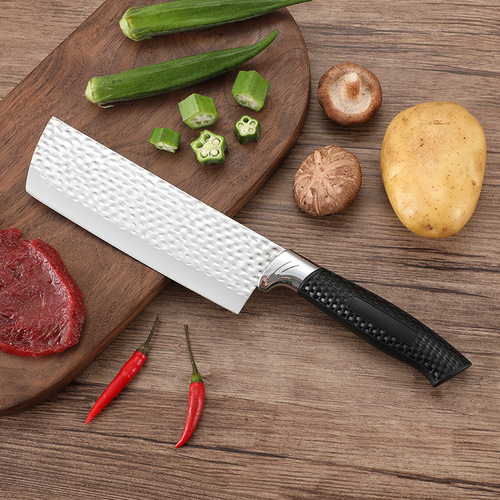 Forged stainless steel kitchen knife, household vegetable knife, slicing knife, chef's knife, meat-cutting knife, sharp cooking knife