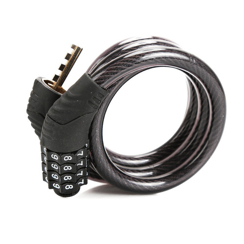 Mountain bike four-digit code lock, bicycle lock, wire chain lock, cycling equipment accessories, Changtong Bicycle Industry