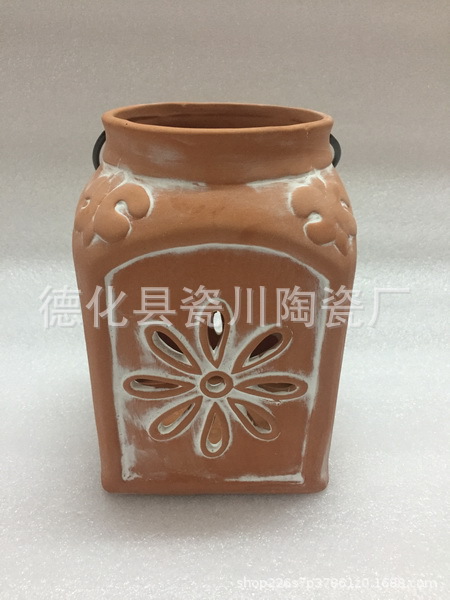 红土花盆人脸花缸