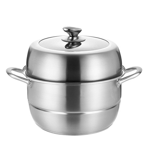 304 stainless steel double-layer steamer, thickened multi-functional pot, induction cooker pot, household soup steamer, wholesale gift steamer
