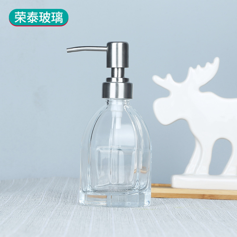 洗手液瓶玻璃 现货批发沐浴露瓶 家用洗发水瓶化妆品分装瓶按压瓶|ms