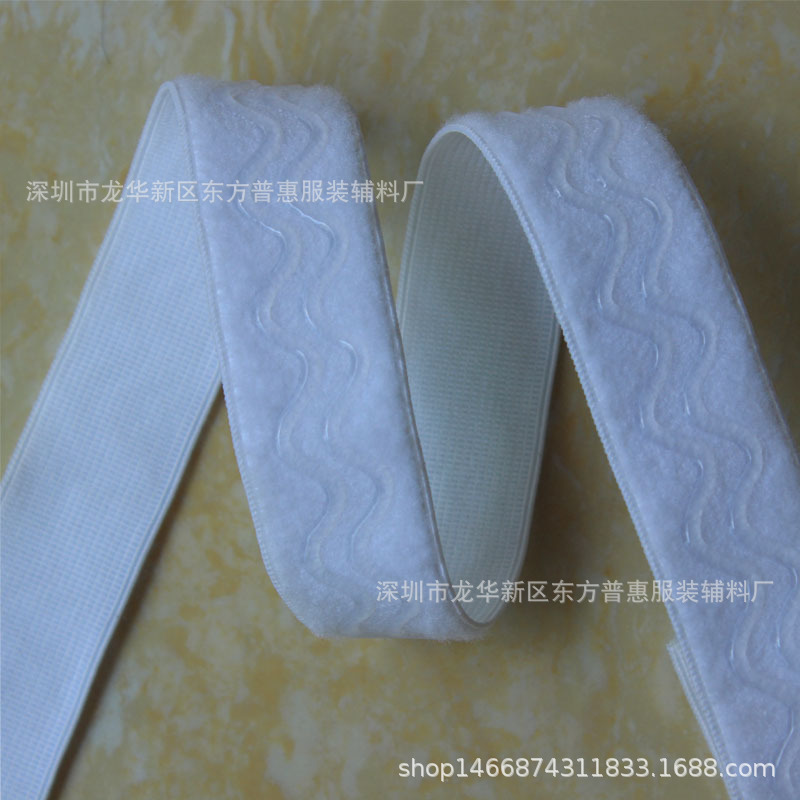 Fabricante en stock Negro Blanco alto elástico grueso de silicona antideslizante con línea epoxi antideslizante banda elástica al por mayor