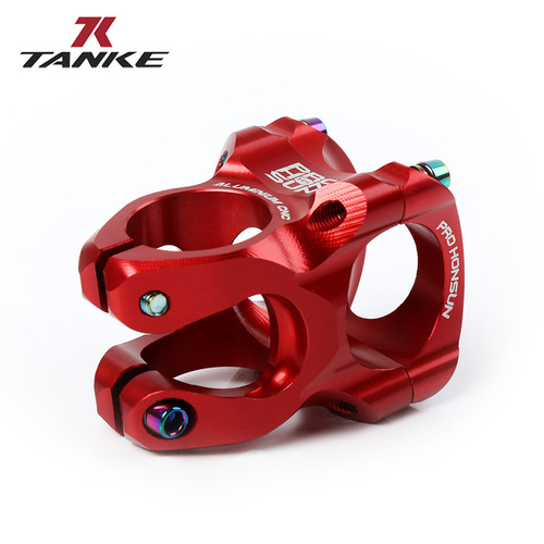 TANKE Carbon Mountain Bike Ultra-Light Short Handlebar Rise XC/Enduro Hollow Aluminum Handlebar Stem