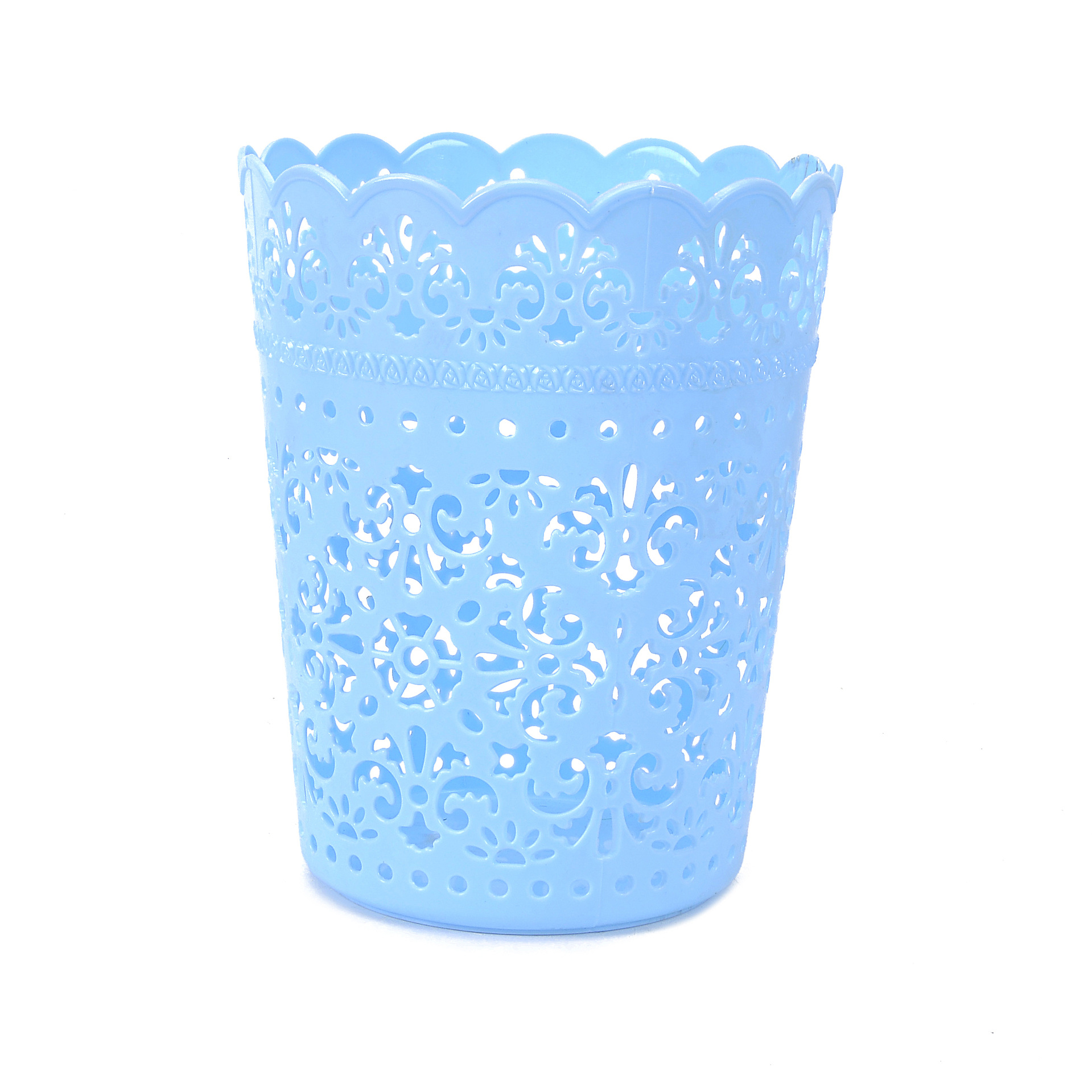 清仓大甩卖爆款2511系列花孔镂空纸篓 蕾丝皇冠花盆 塑料花盆详情图2