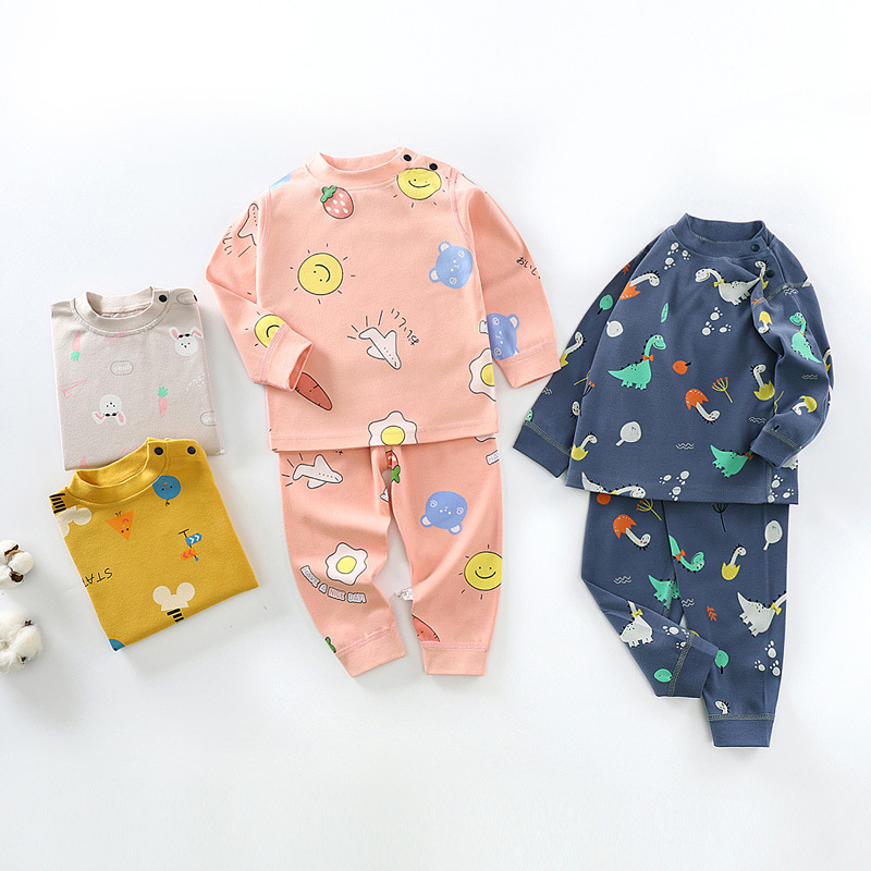 supple Infants pure cotton Underwear suit children Autumn coat Long johns baby baby spring and autumn Boy girl