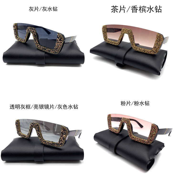 Elegant, Glam, Hip-Hop, Retro, Vintage Style, Fashion, Sweet, Simple Style, Sports Style Elegant Glam Hip-Hop UV400 Protection Diamond Women's Sunglasses