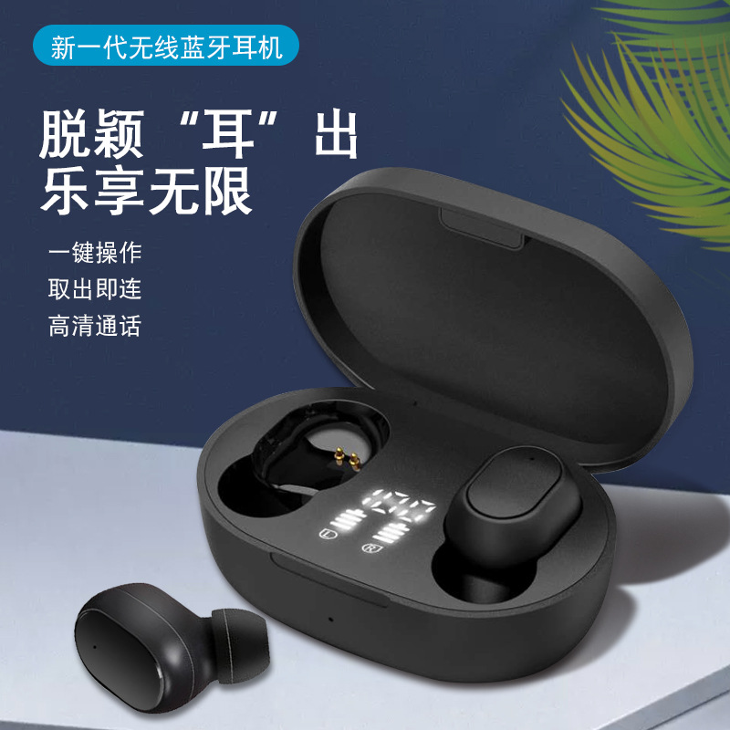 New private model bluetooth headset nesting TWS5.0 earphone shell material rotary bluetooth earphone nesting factory direct supply