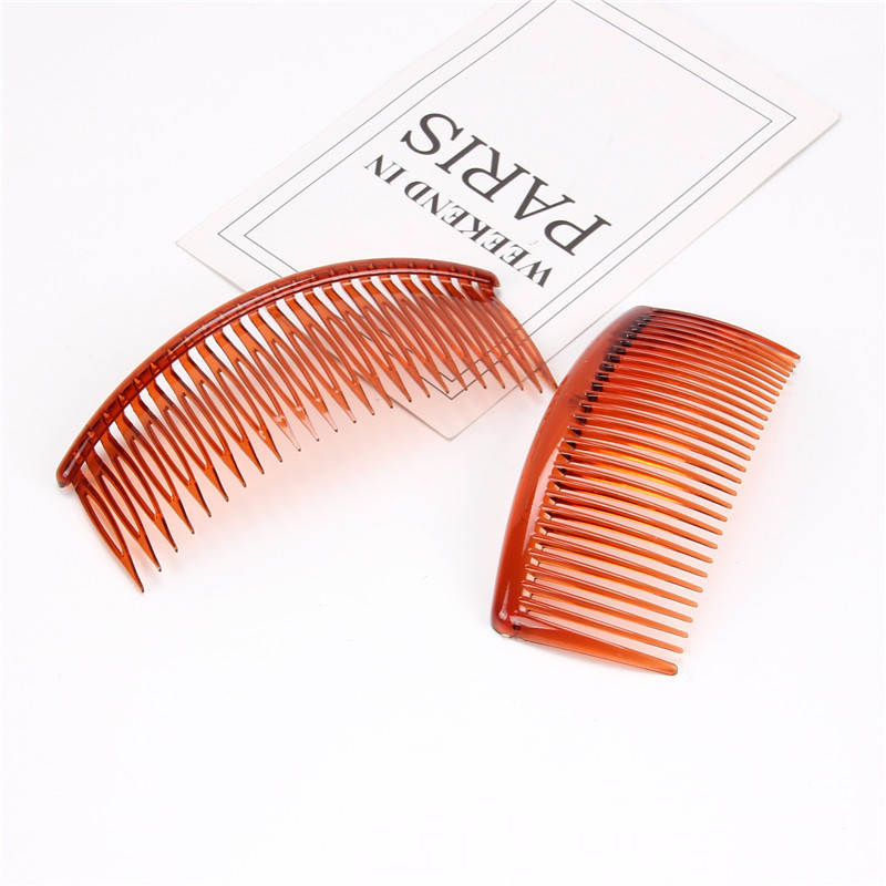 Factory direct sales hair comb large, medium and small black coffee resin insert comb bangs comb hair iron loose Korean style fashionable and simple