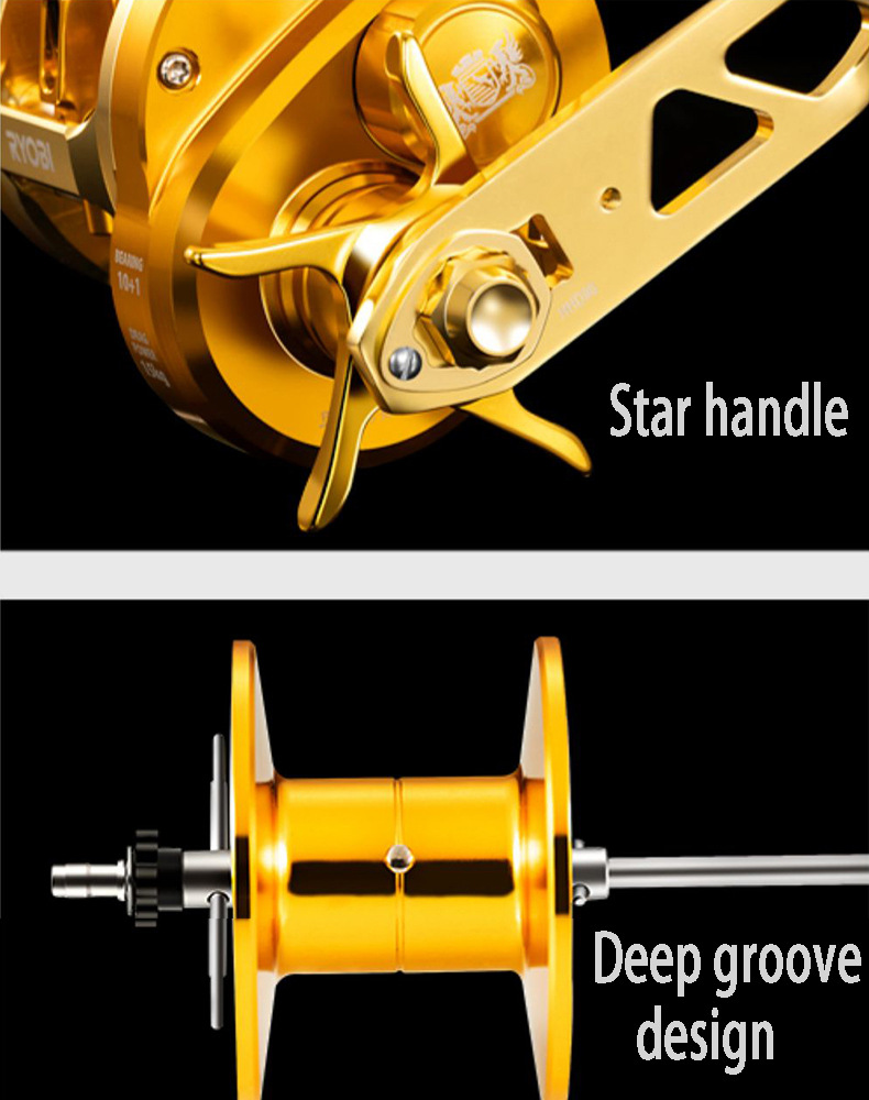 RYOBI VARIUS GR30 Slow Jigging Fishing Reel 10+1BB Baitcasting