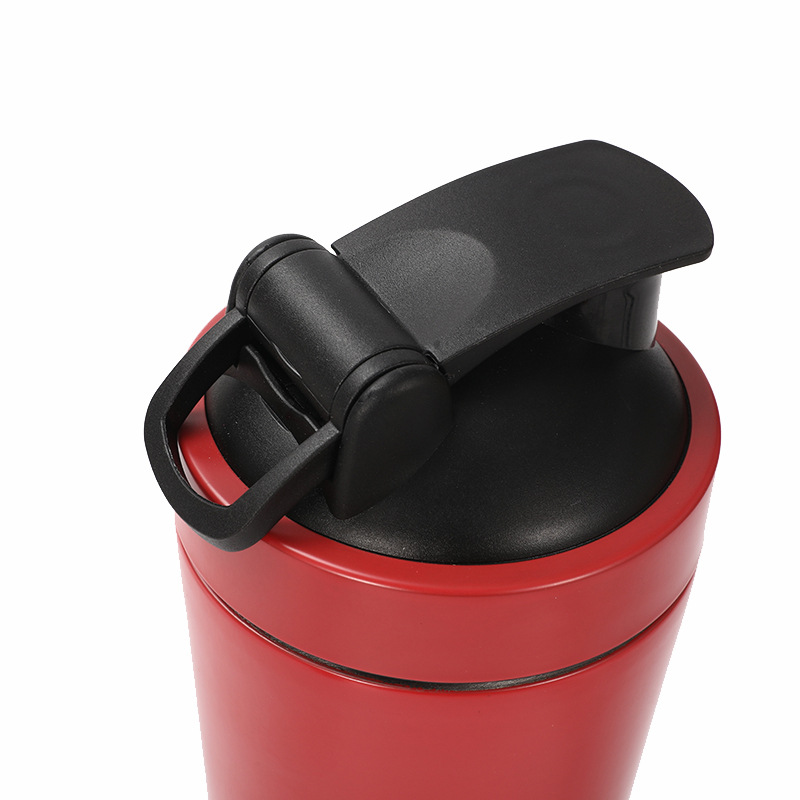 Vaso shaker de acero inoxidable 304 doble pared para gimnasio proteína batido