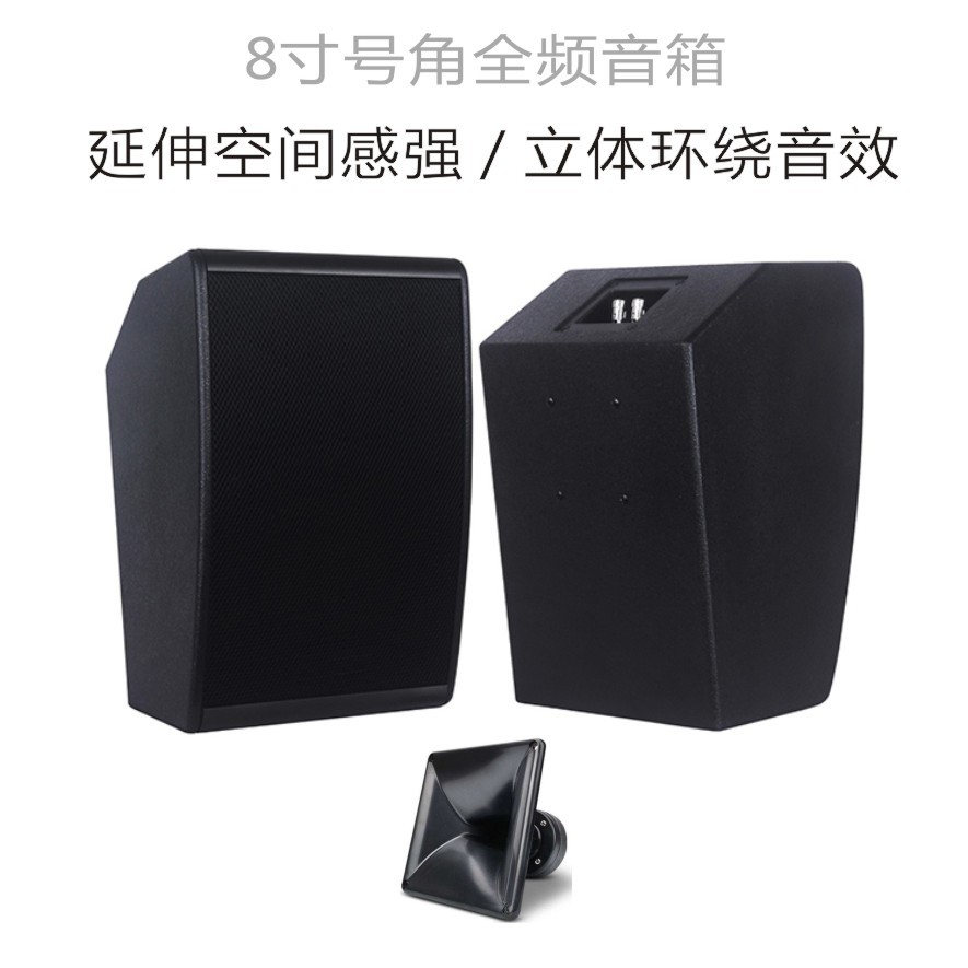 8寸会议家庭影院音箱八寸全频家庭KTV会议音响环绕音响|ms