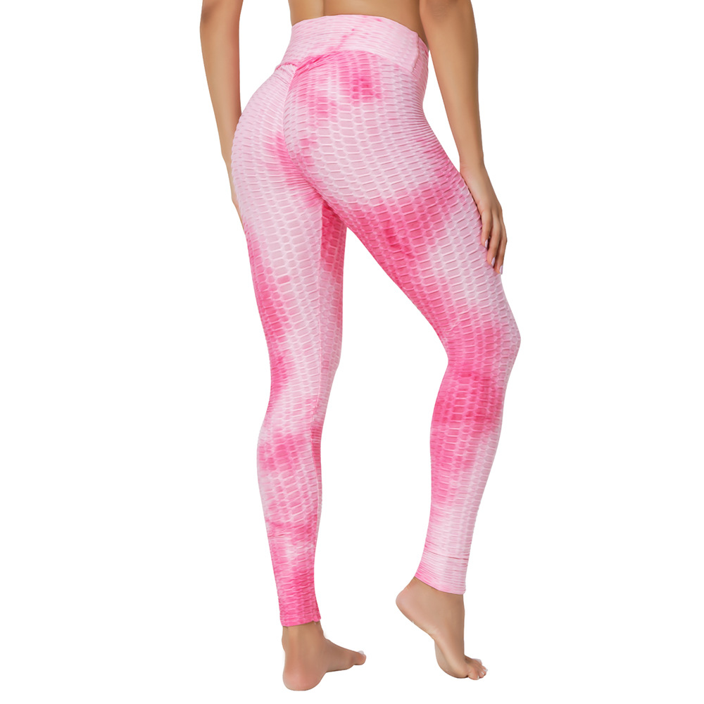 Tie-dye Anti-Cellulite Push-Up Yoga Leggings for Women