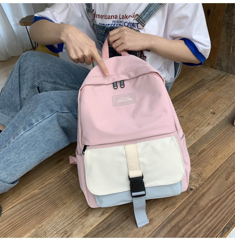 Ins Wind Schult Asche Weiblich Koreanische High School Harajuku Ulzzang Junior High School Schüler Schüler Rucksack Kunst Und Wald Rucksack display picture 33