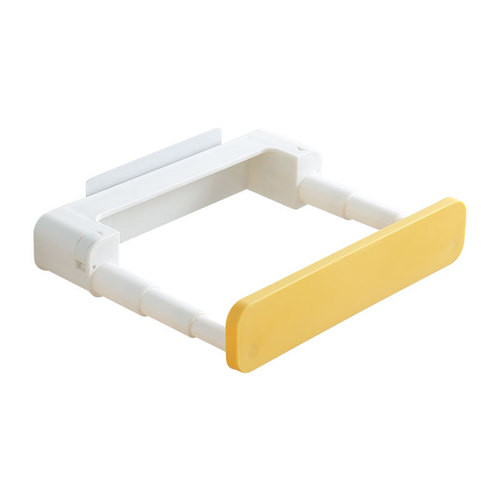 Bathroom retractable basin rack multi-functional kitchen pot lid rack wall-mounted punch-free storage rack hidden hook