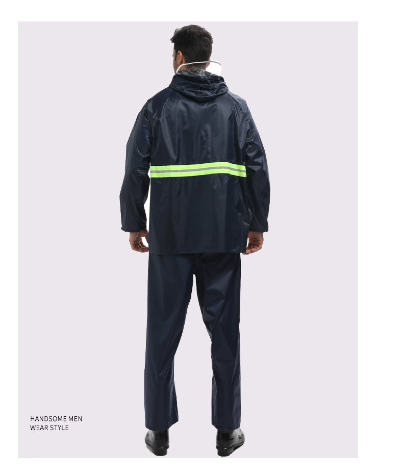 Fashionable split raincoat