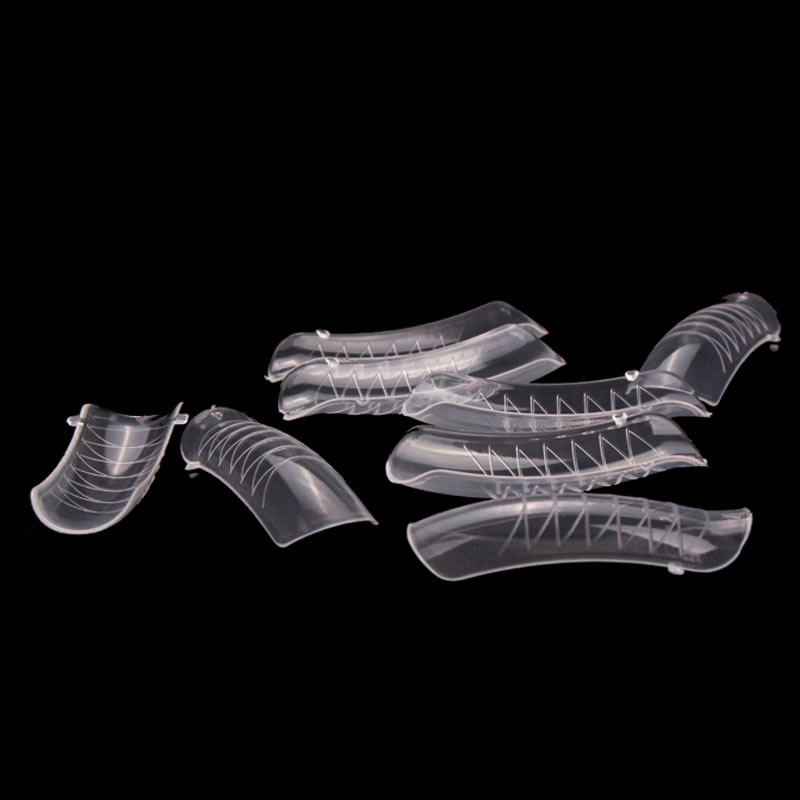 Bolsa especial transfronteriza uñas de uñas sin soporte de papel pegamento de extensión molde de uñas 120 piezas que forman uñas de cristal rápido Auxiliar