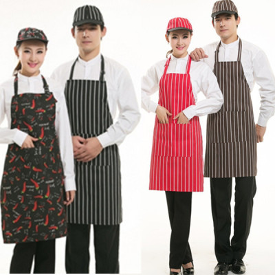 围裙定制韩版时尚厨房围腰餐厅工作服订做火锅店围裙印字订做logo|ru