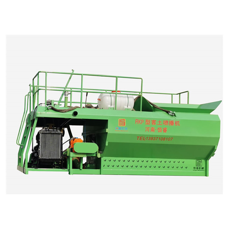 边坡绿化大型喷草籽机 小型草籽播种机 恒睿机械草籽喷播机厂家