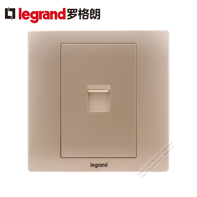 Legrand/罗格朗 美淳系列 电话插_烁金 ENT01-C2