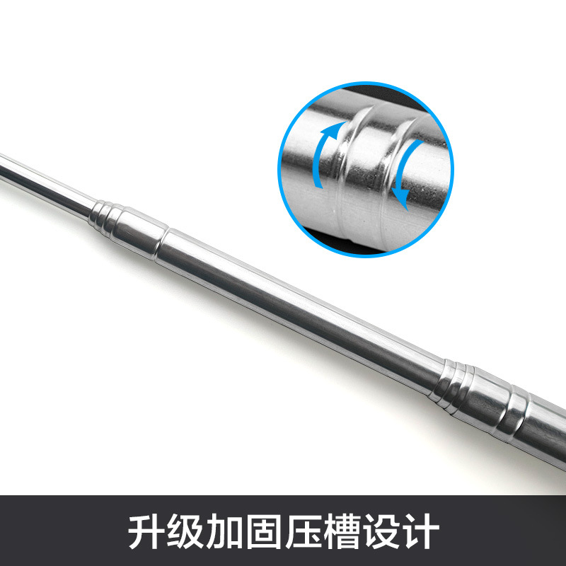 Acero inoxidable retráctil guía asta 1,2 m 1,6 m 2 M 2,5 m comando Polo enseñanza especial polo al aire libre asta