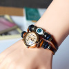 Fashionable leather ethnic jewelry suitable for men and women, retro watch, bracelet, ethnic style, European style, simple and elegant design