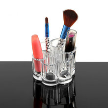 迷你型口红架梅花形透明化妆工具收纳盒心形水晶化亚克力妆盒