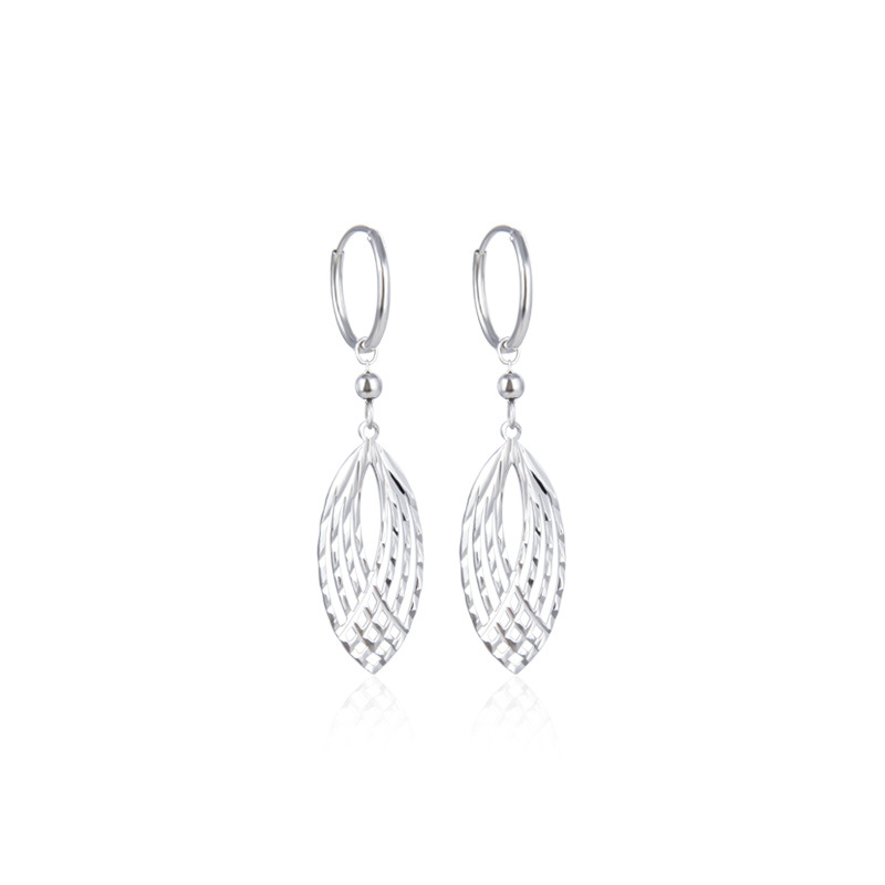 Largo creativo s925 plata pendientes elegante Super Hada temperamento elegante moda chica pendientes fuente fábrica al por mayor