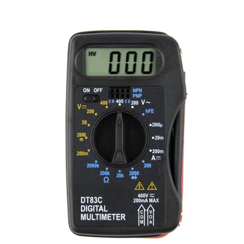 万用表 DT83C 超薄迷你型 二三极管 一体式数字万用表 昊宇电子