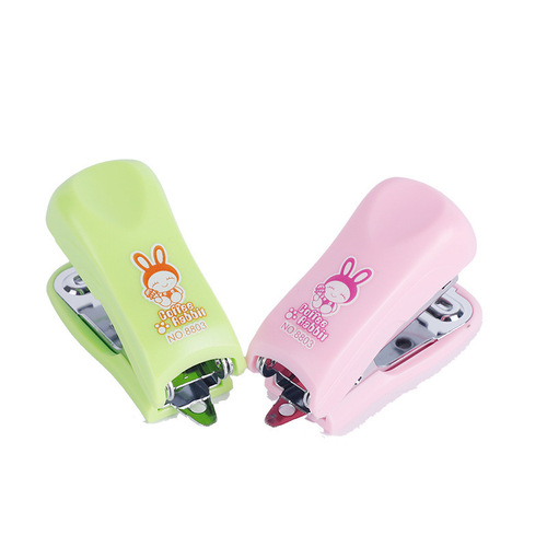 Yunfeng 8803 cartoon mini stapler set student office small portable card binding book binding gift
