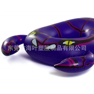 紫色蝎子游泳圈  环保PVC充气卡通游泳圈