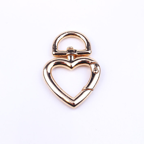 Heart-shaped metal keychain accessory, unique keychain, zinc alloy keychain chain decoration accessories DIY kit, keychain