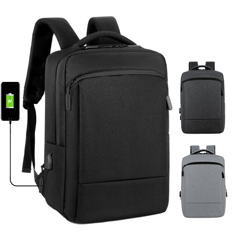 Casual Backpack Computer Bag Men's USBLaptop Backpack Salesman Business Meeting Backpack