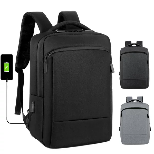 Casual Backpack Men's USB Laptop Backpack Salesman Business Meeting Backpack Custom LOGO