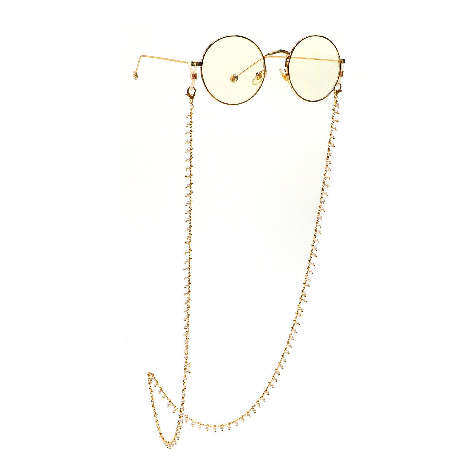 23g Weight Metal Material Fashion Handmade Chain Pearl Glasses Chain Wholesale Nihaojewelry 2