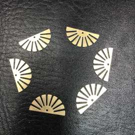厂家直销 扇形图片 耳环配件 DIY饰品配件