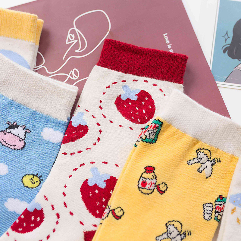 Female sweet cartoon socks