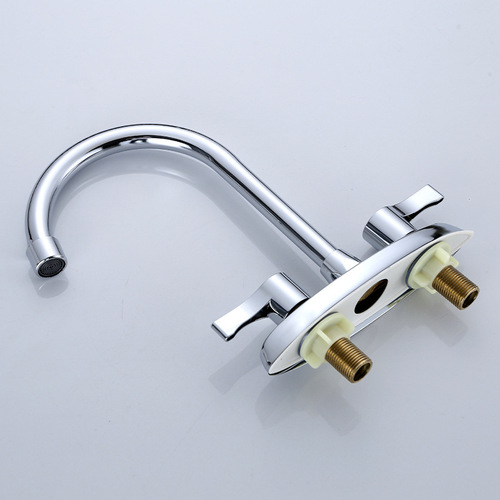 Copper wash basin wash basin faucet hot and cold double hole table basin basin wash basin faucet bathroom hot and cold faucet