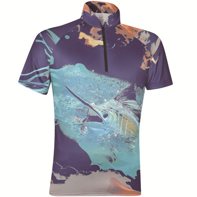 20新款短袖立领约鱼服吸湿速干了方晒短袖可订制