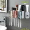 Three cups+squeeze toothpaste (gray white)