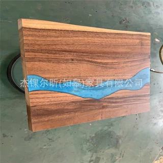 北欧现代全实木茶桌艺术桌办公桌创意环氧树脂河流桌 现货850