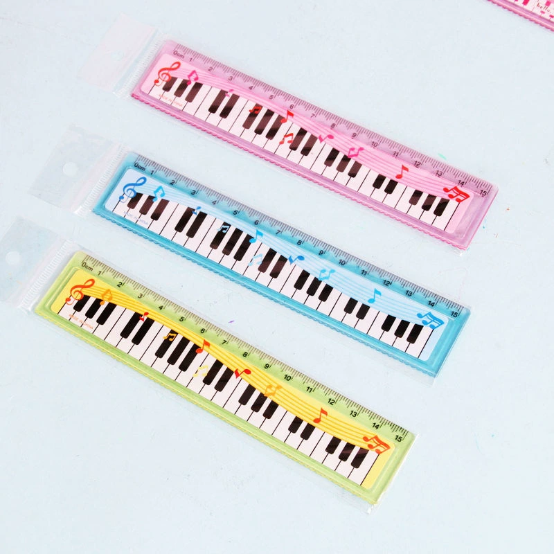 Piano, ruler for students, print
