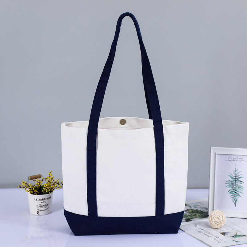 纯棉学生单肩帆布包定制彩色购物手提帆布袋广告印花棉布袋批发