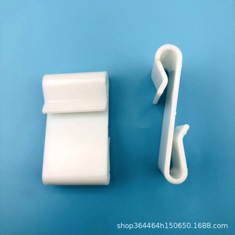 ABS料大扁S型挂钩白色挂钩S型扁挂钩塑料扁S钩展示欧式S拉紧器配
