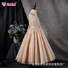 Wedding dress, evening dress, summer children's long skirt, small princess costume, European style, suitable for import