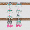 Fashionable retro earrings, European style, boho style